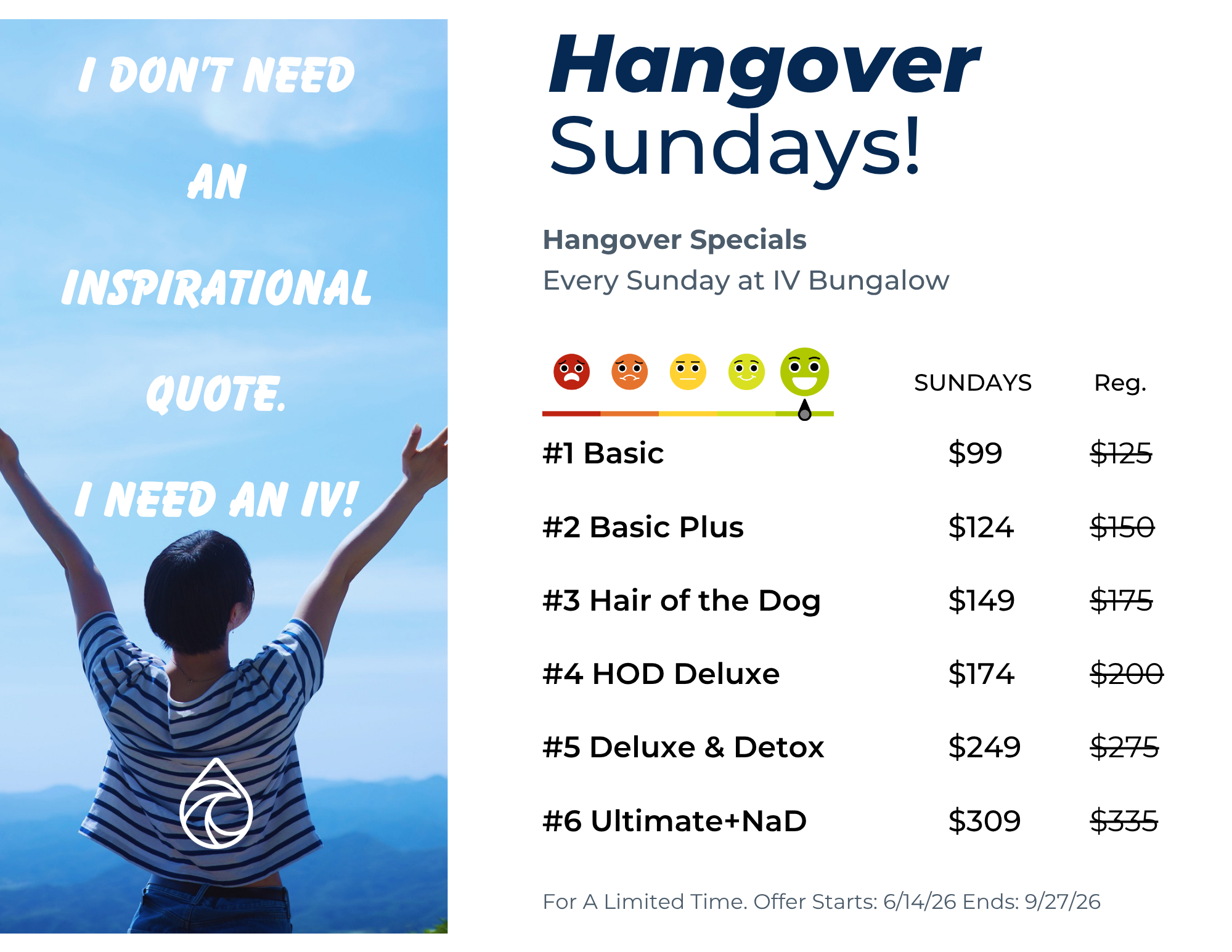 Hangover IV Specials Sundays