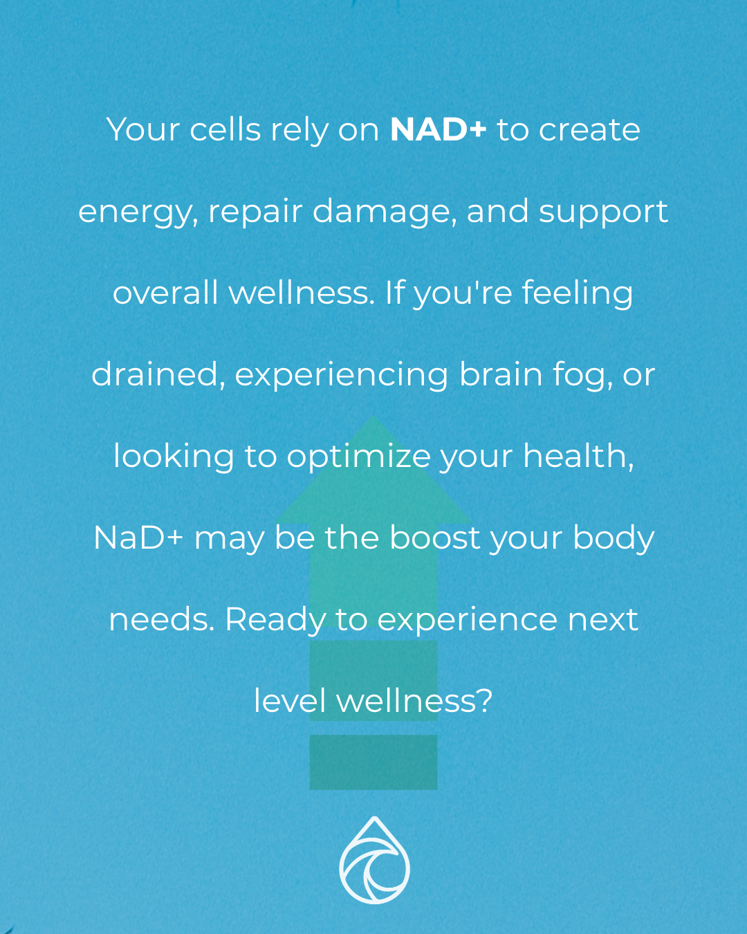 Your cells rely on NAD+ to create energy, repair damage, and support overall wellness. If you're feeling drained, experiencing brain fog, or looking to optimize your health, NaD+ may be the boost your body needs. Ready to experience next level wellness?